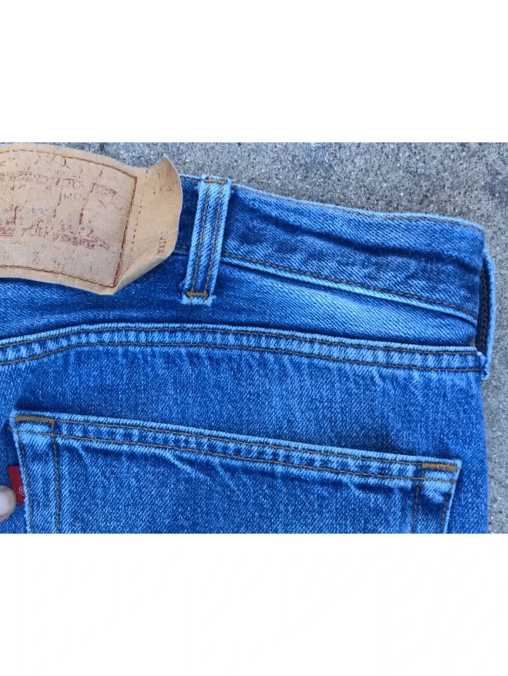 Vintage Levis XX  USA Made Blue Jeans Mens Denim 42x31 Red Tab 100% Cotton
